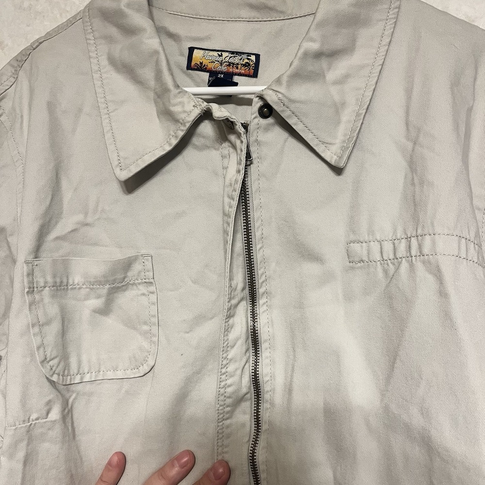 NEW HAVANA JACK'S CAFE Tropical Breeze Wear Whitte off JACKET COAT MEN'S 2X